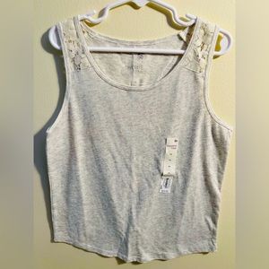 Girls tank top with lace